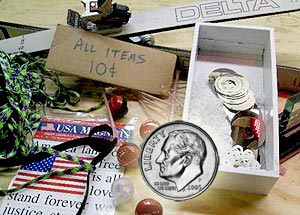 ten cent sale image of a dime and stuff